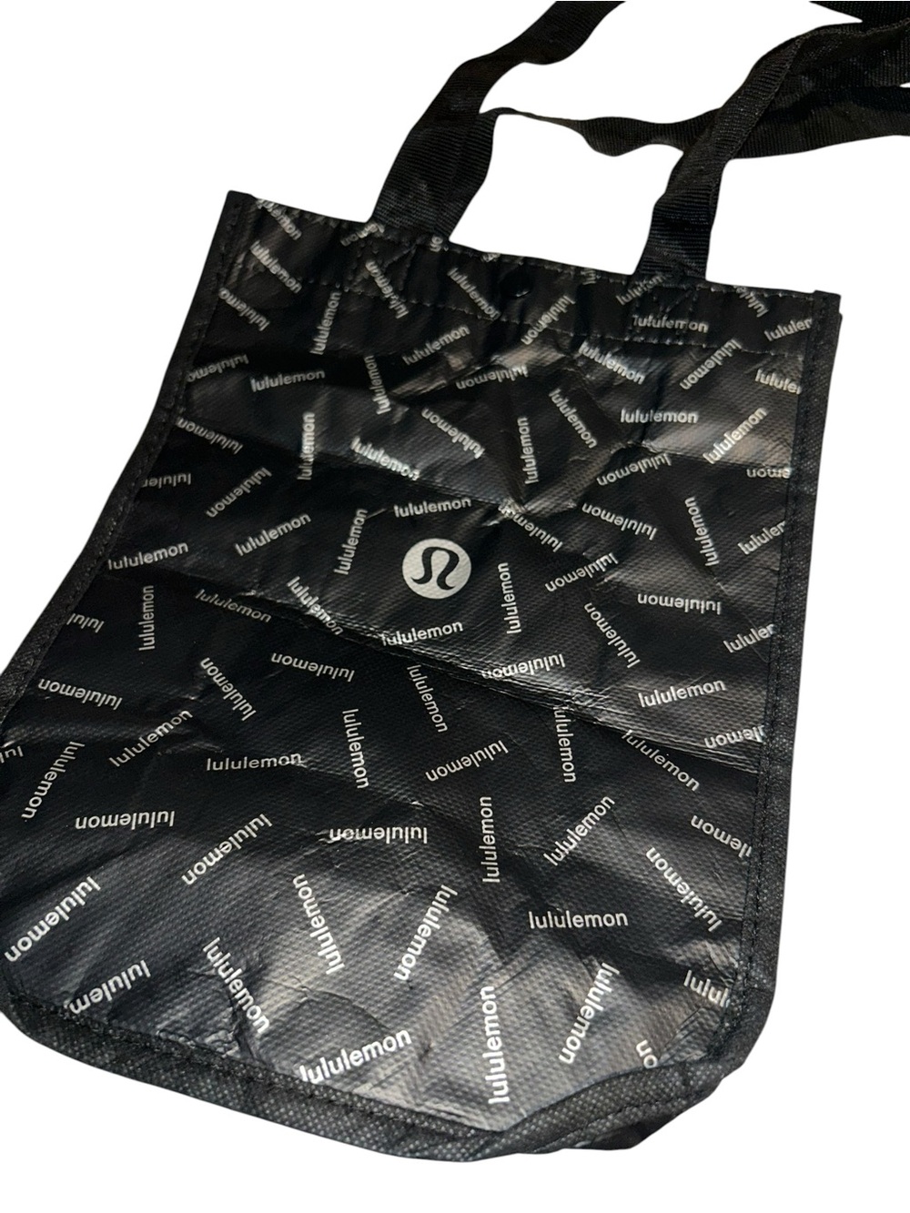 lululemon athletica Black Logo Print Reusable Tote